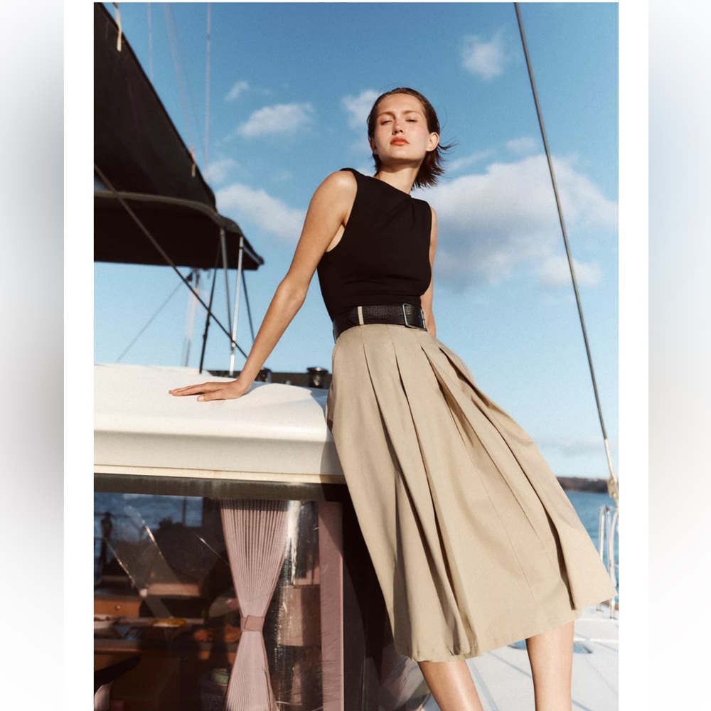 Zara Shoulder Pad Dress 2025